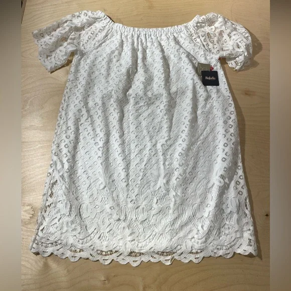 Rafaella White Eyelet Lace Dress 2X (FV) - Picture 6 of 12